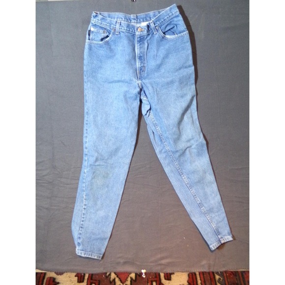 chic Denim - Chic Classic Womens Jeans Size 14 Light Wash High Rise Mom Jeans